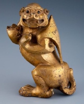 Shang Bronze Dragon Statue